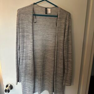 H&M Heather Gray Open Front Women's Cardigan
